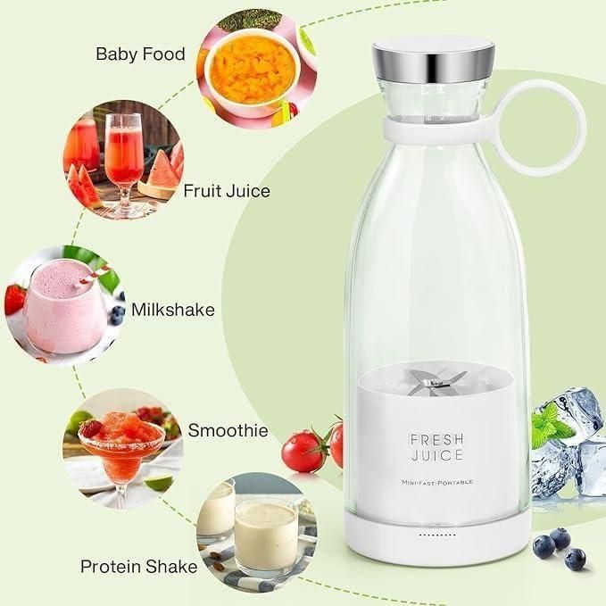 Travel Portable Mini Juice Blender – USB Rechargeable, Compact & Powerful