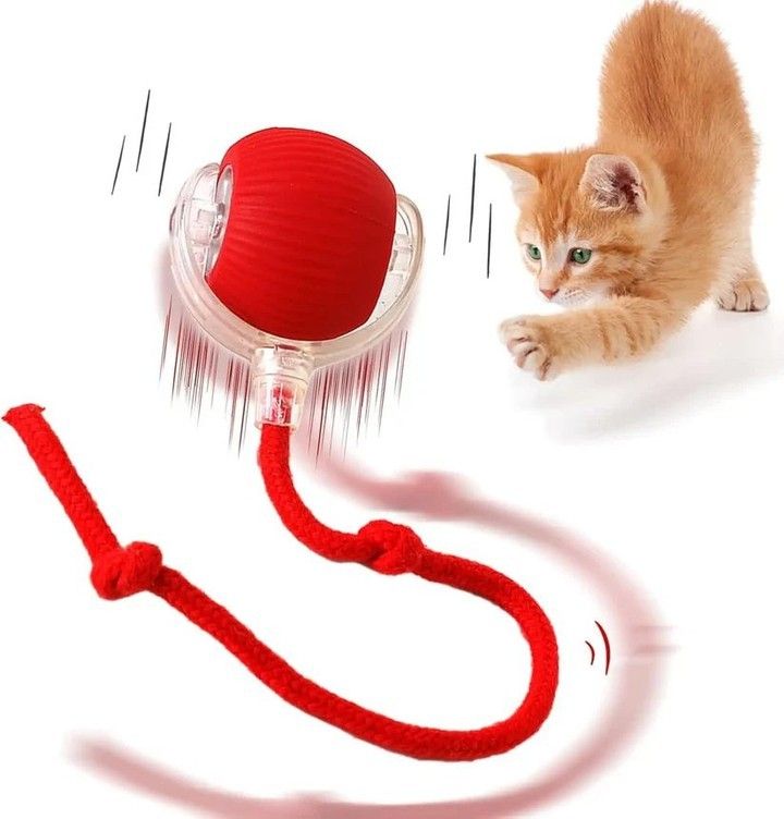Smart Rolling Cat Toy Ball – 360° Interactive Fun for Pets