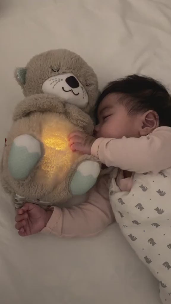 Breathing Teddy Bear with Soothing Music, Comfort Plush