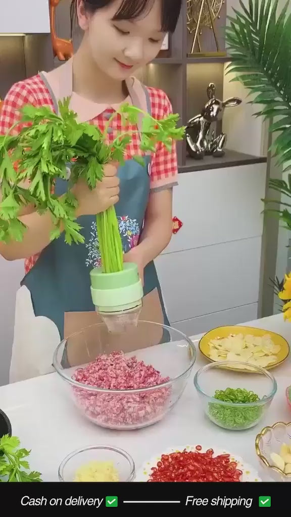 4 in 1 Portable Electric Vegetable Cutter Set